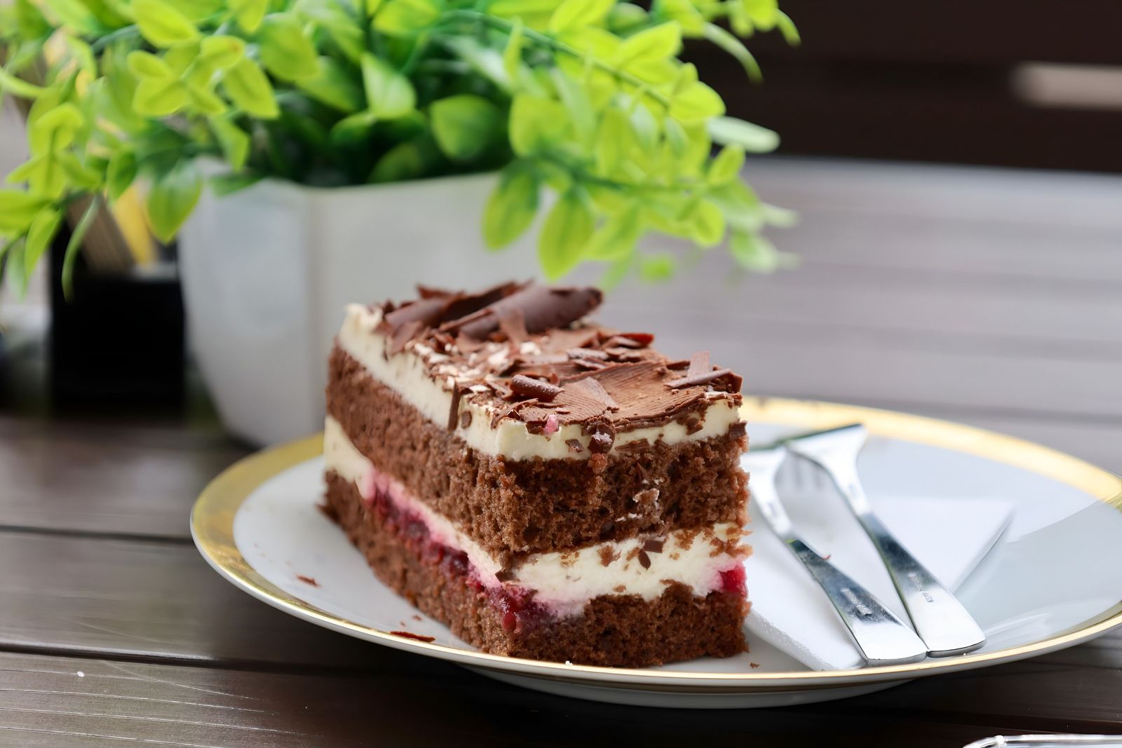 Hausgemachte Torte als Dolce